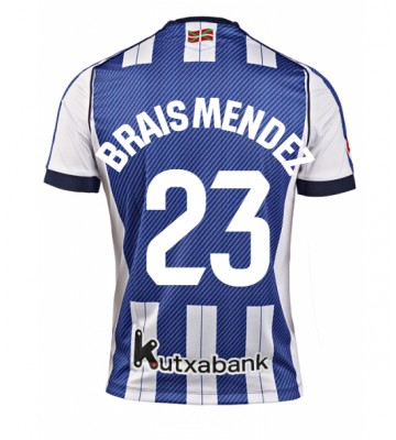 Real Sociedad Brais Mendez #23 Hjemmebanetrøje 2025-26 Kortærmet